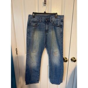 Sonoma Life Style Mens Light Wash Straight Leg Denim Jeans 33x30